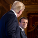 Macron and Trump during a joint news conference at the Elysee Palace in Paris in 2017.